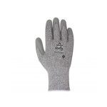 GUANTE HDPE FIBRA RECUBRIMIENTO PU NEGRO CORTE 5